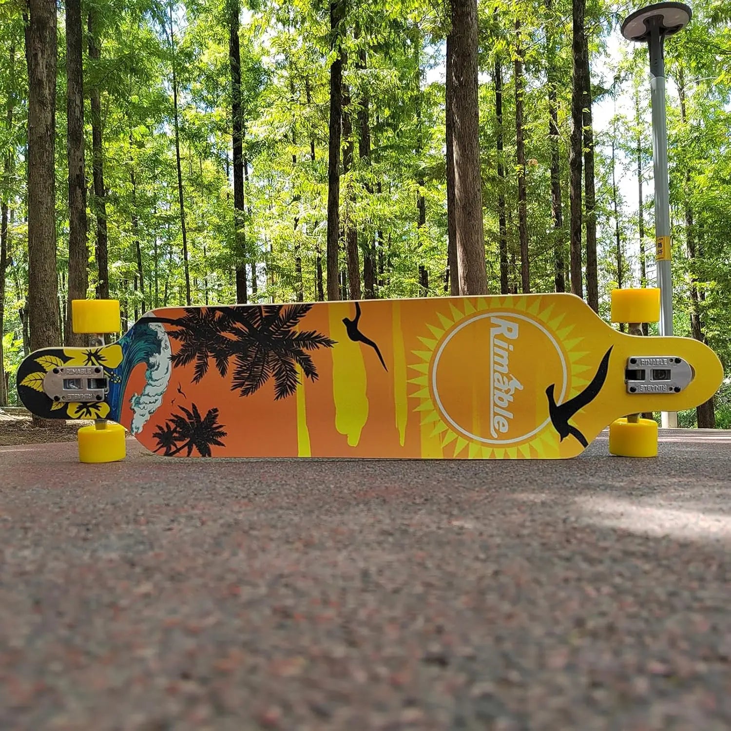 41-Inch Drop-Through Longboard for Smooth Cruising