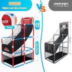 Adjustable Arcade Basketball Game Set with 4 Balls,