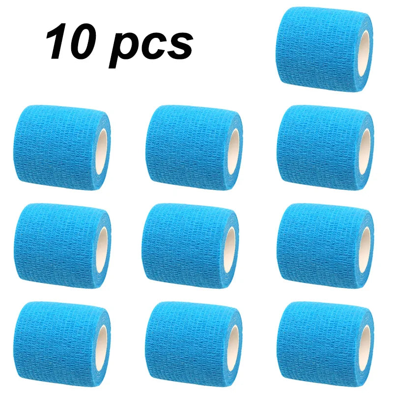 10 pcs Colorful Sports Self Adhesive Elastic Bandage Wrap Tape
