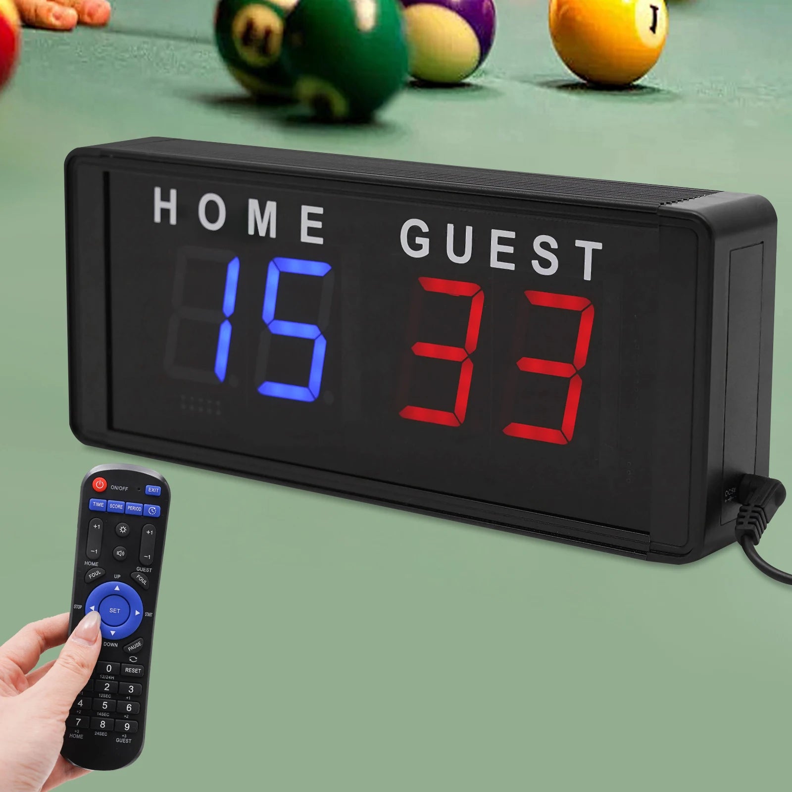 4-Digit LED Electronic Score Keeper Scoreboard