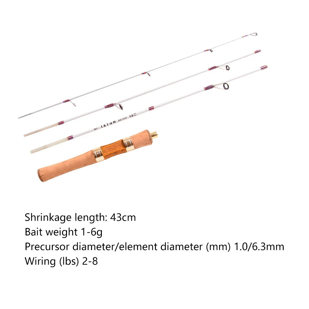 Soft Ultralight Mini Fishing Pole Rotatable Portable