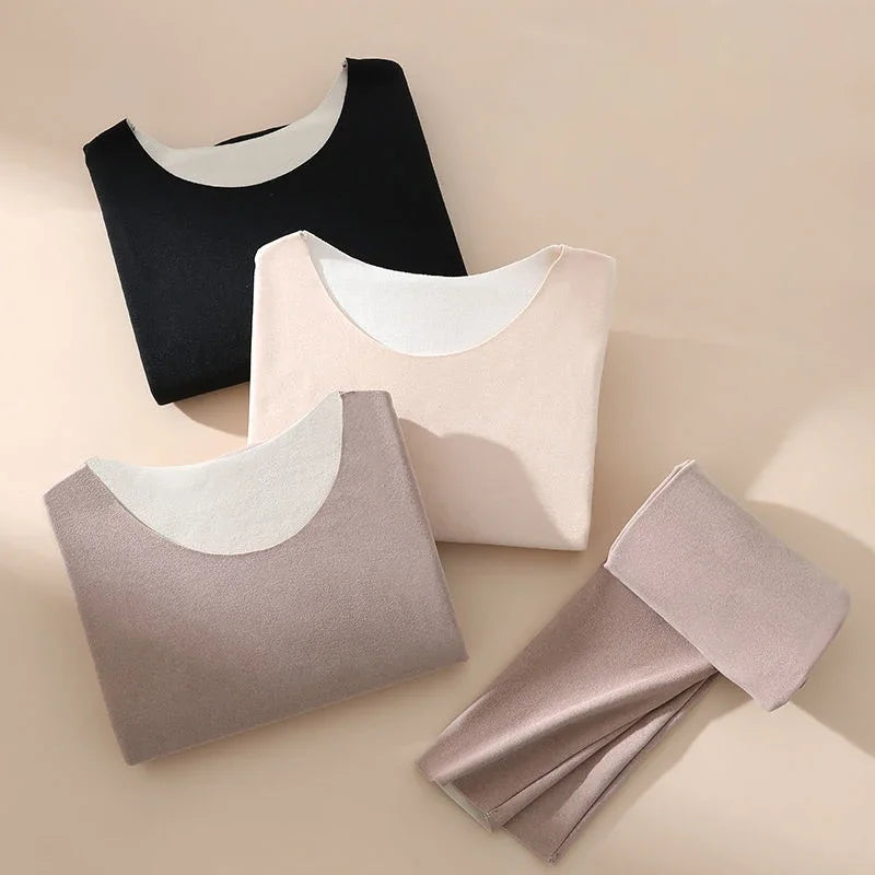 Women Thermal Underwear Winter Long Sleeve