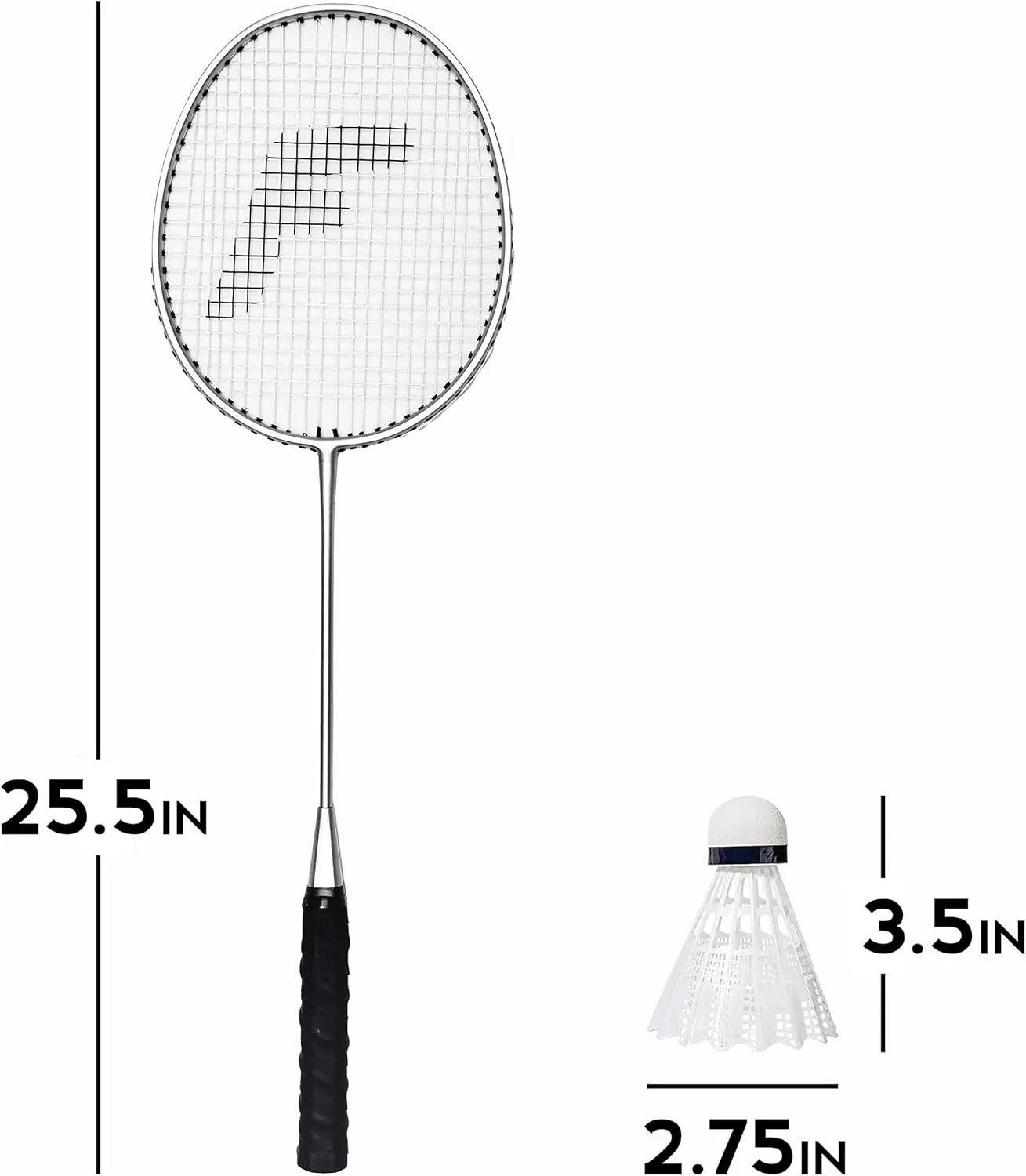 Badminton Racket + Birdie Set - Replacement Badminton Equipment