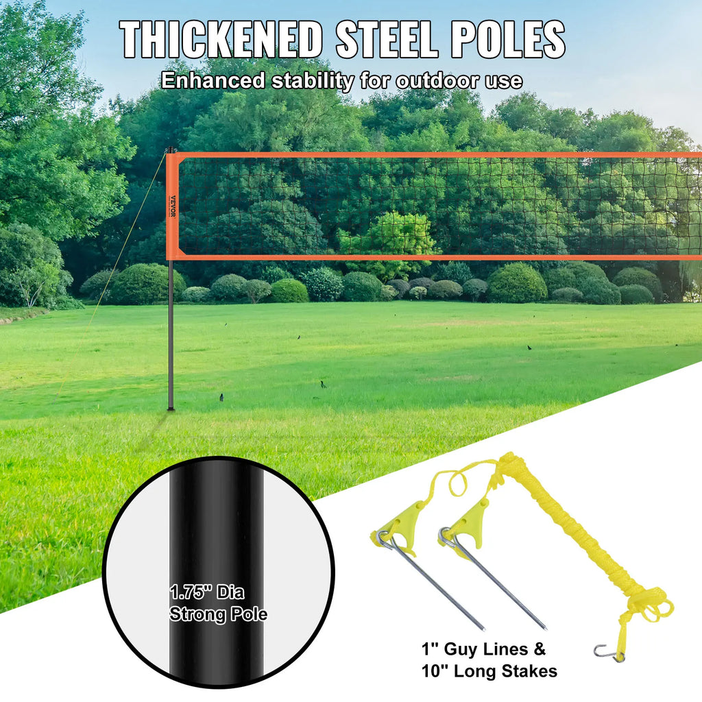 SucceBuy 1.25-1.75inch  Portable Volleyball Net System