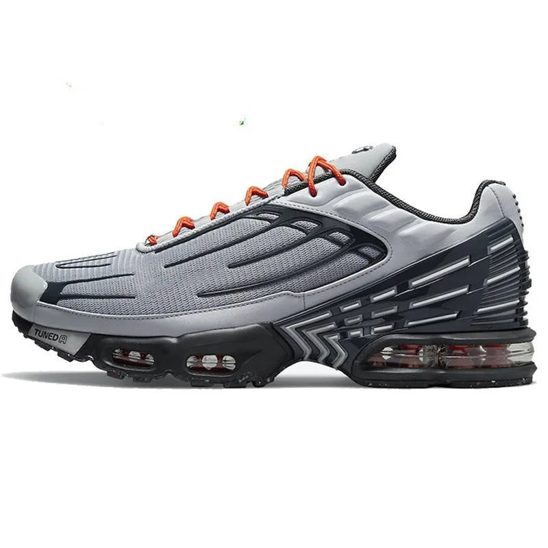New Silver Black Outdoor Breathable Comfortable Sneakers
