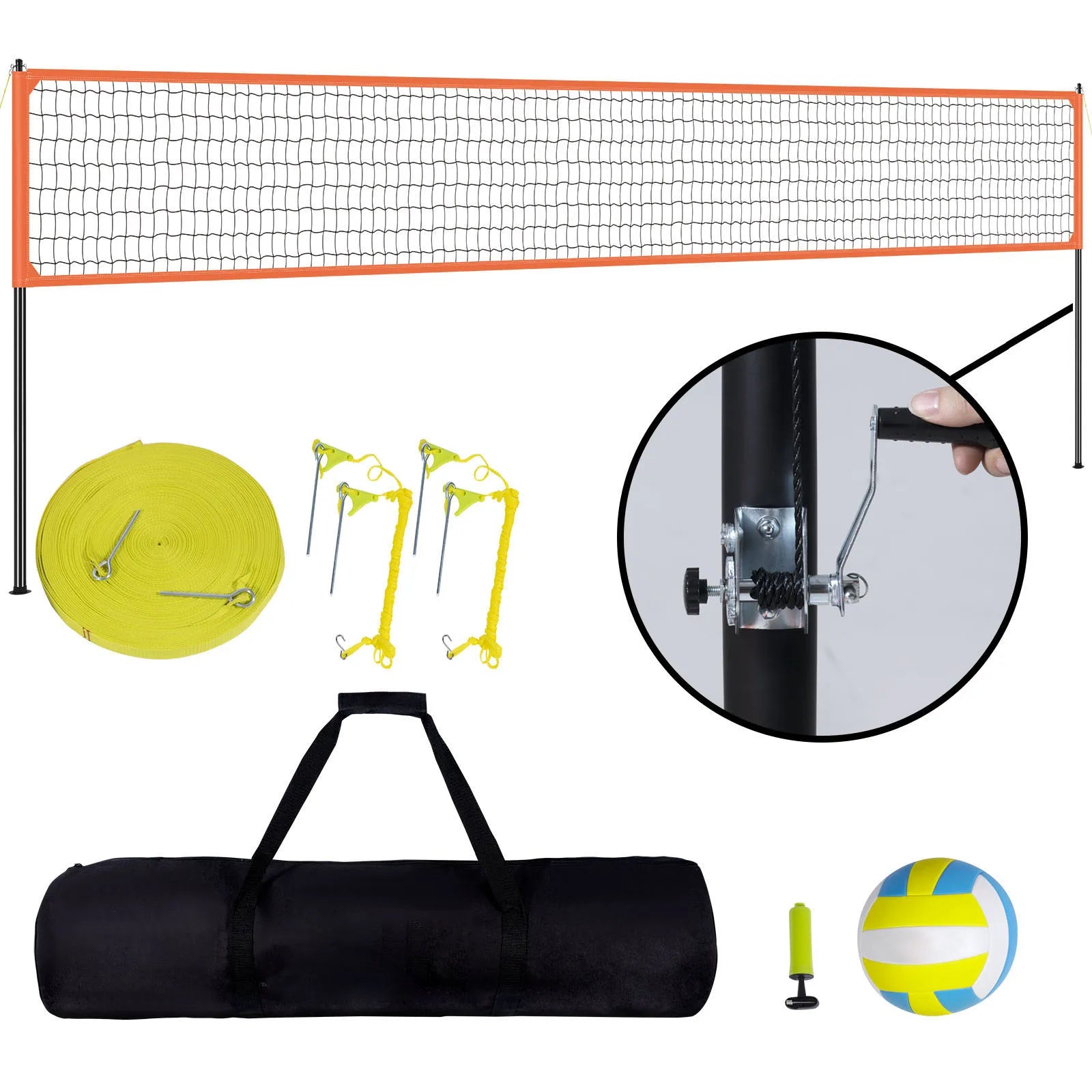 SucceBuy 1.25-1.75inch  Portable Volleyball Net System