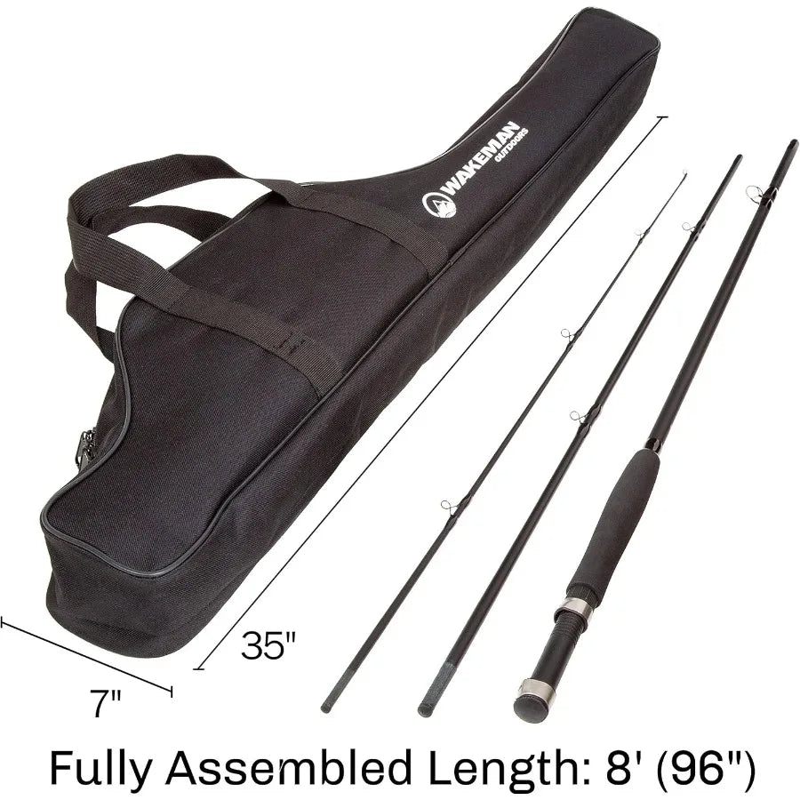 Fly Fishing Rod and Reel Combo, Carrying Case
