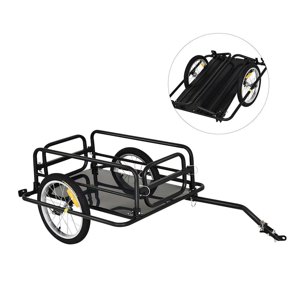 Bike Cargo Trailer For Hefty Loads, Foldable