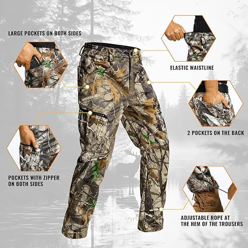 Quiet Hunting Suit Camouflage Softshell Clothes Clothing