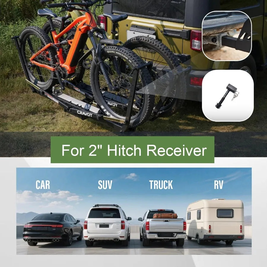 Expandable Hitch Bike Rack Accessory