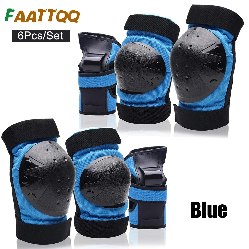 Kids/Adults Knee Elbow Pads Wrist Guards,