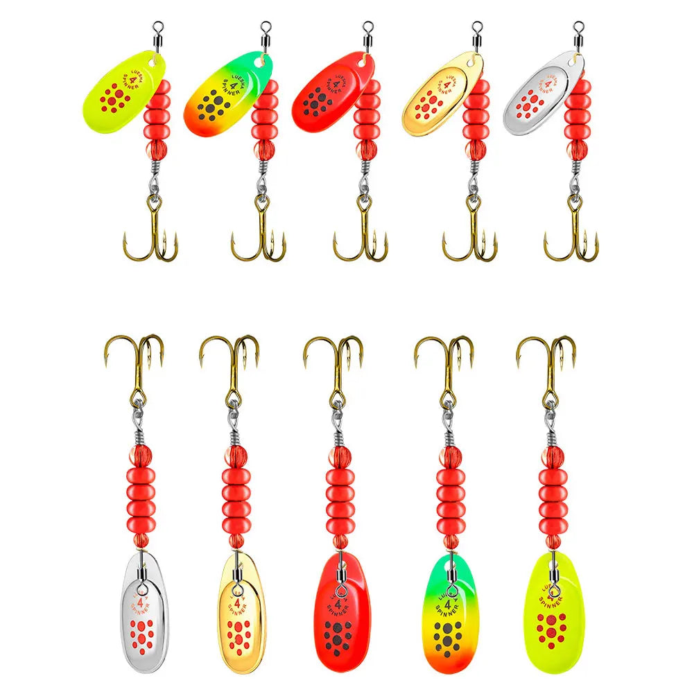 5pcs Metal Spoon Spinner Fishing Lure