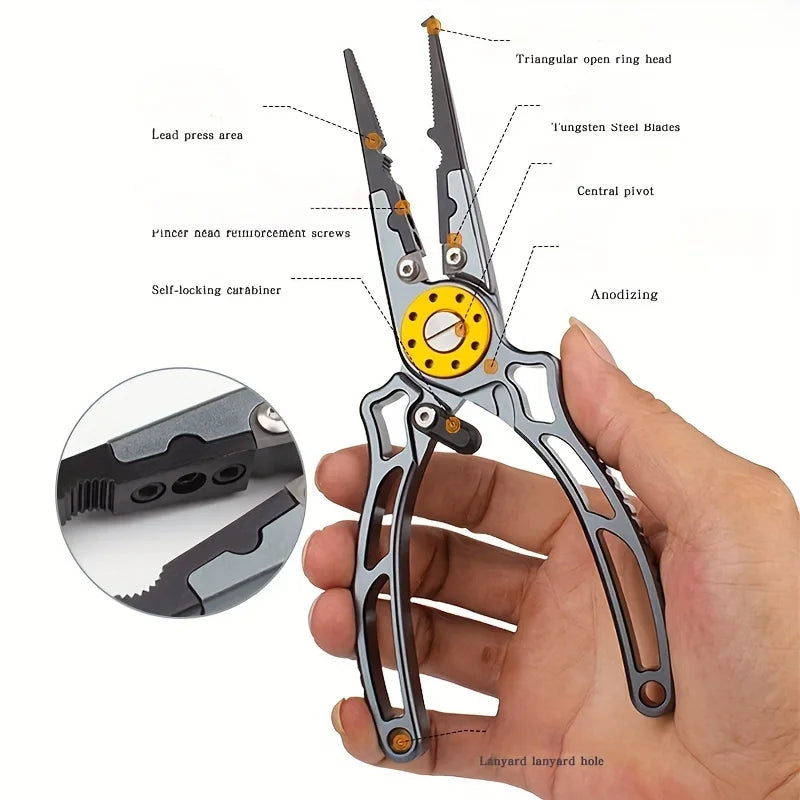 Aviation Aluminum Wire Pliers Multi-functional Fishing Pliers