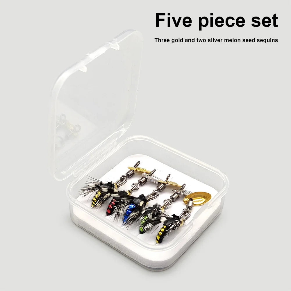 5Pcs Fly Hooks Fly Fishing Bait