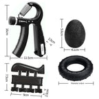 5Pcs Grip Trainer Kit Adjustable Hand Gripper