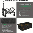 Collapsible Folding Beach Wagon Cart, Utility