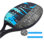 Beach Tennis Racket,Carbon Fiber Grit Face