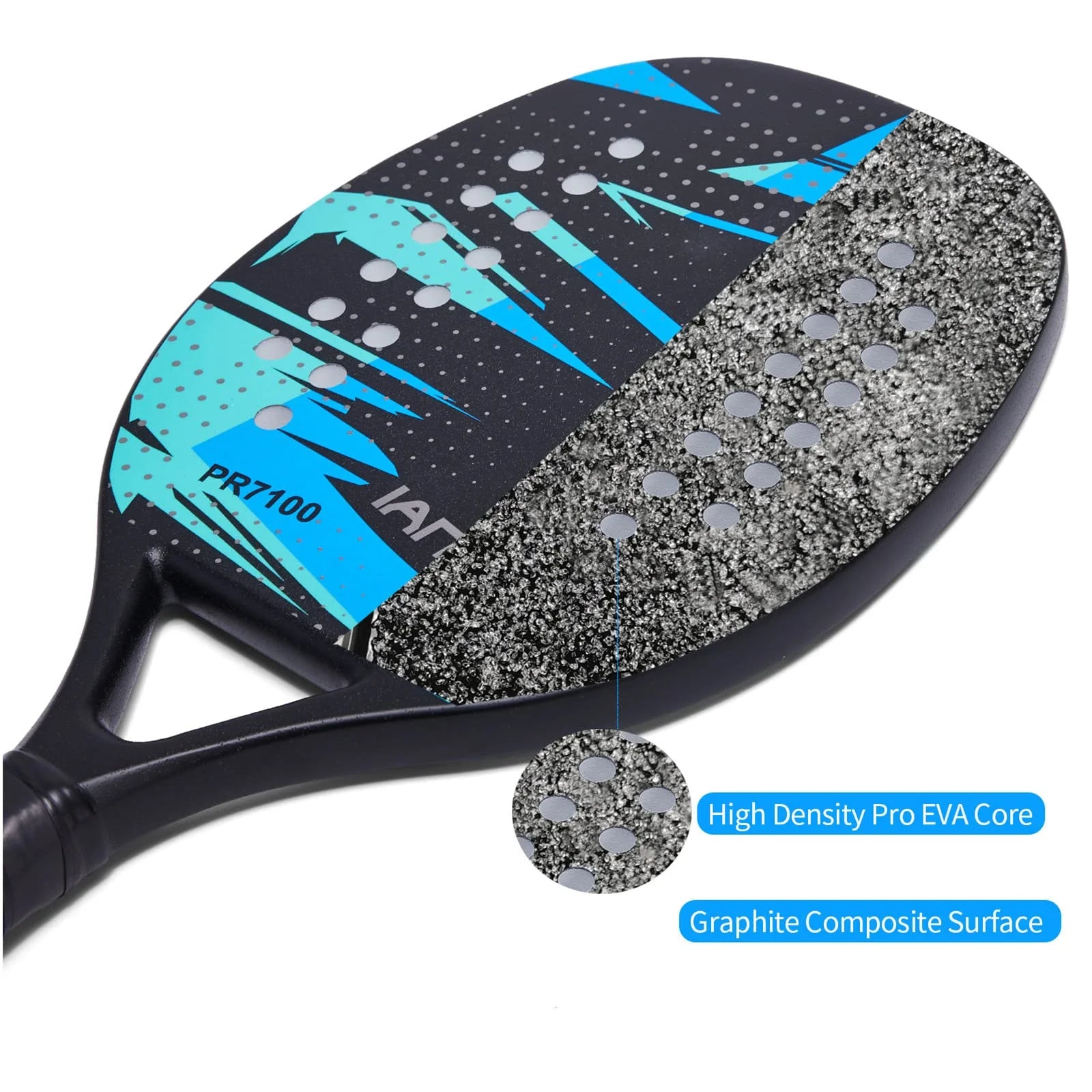 Beach Tennis Racket,Carbon Fiber Grit Face