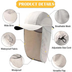 Breathable Mesh UPF 50+ Sun Protection Fishing Hat