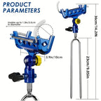 2-piece stainless steel fishing rod holder, 360°