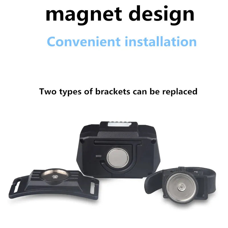 Rechargeable Induction Headlight Led Cyclinglight Flashlight Camping