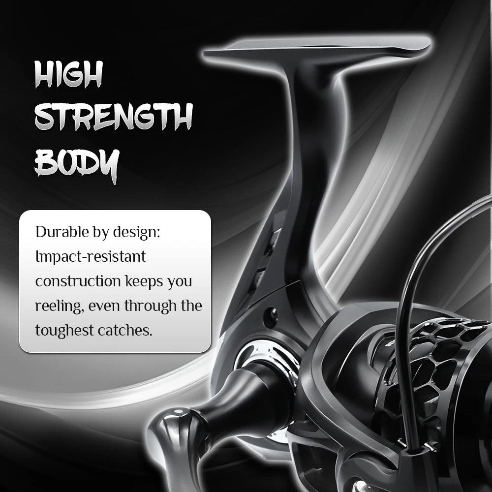 ROOBLINOS GTA2 Spinning Reel - 5+1 Bearings, 5.2:1 Gear Ratio,