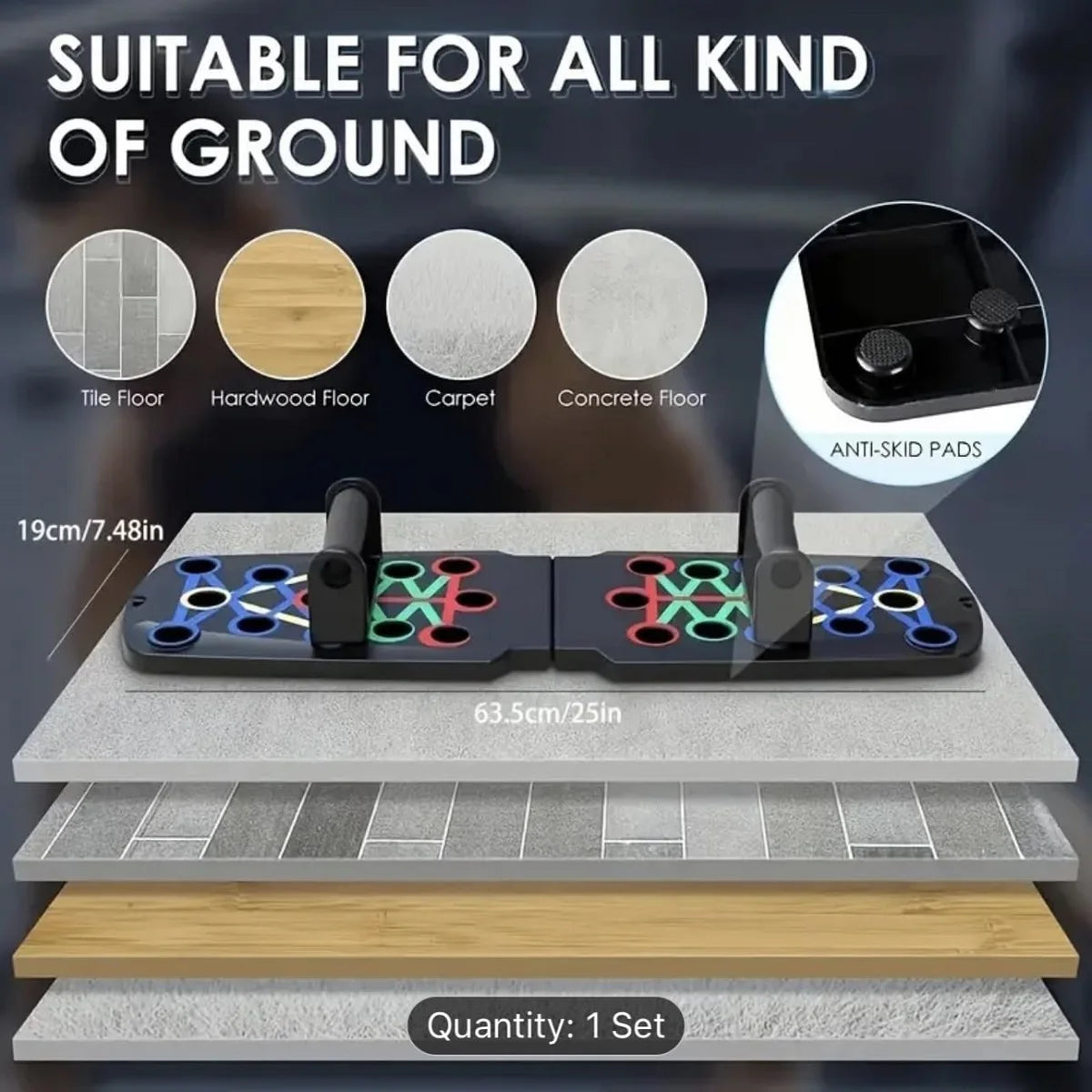 Solid Push Up Board Home Workout Equipment