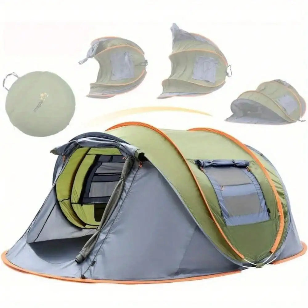 4-Person Easy Pop Up Tent, 2 Doors -
