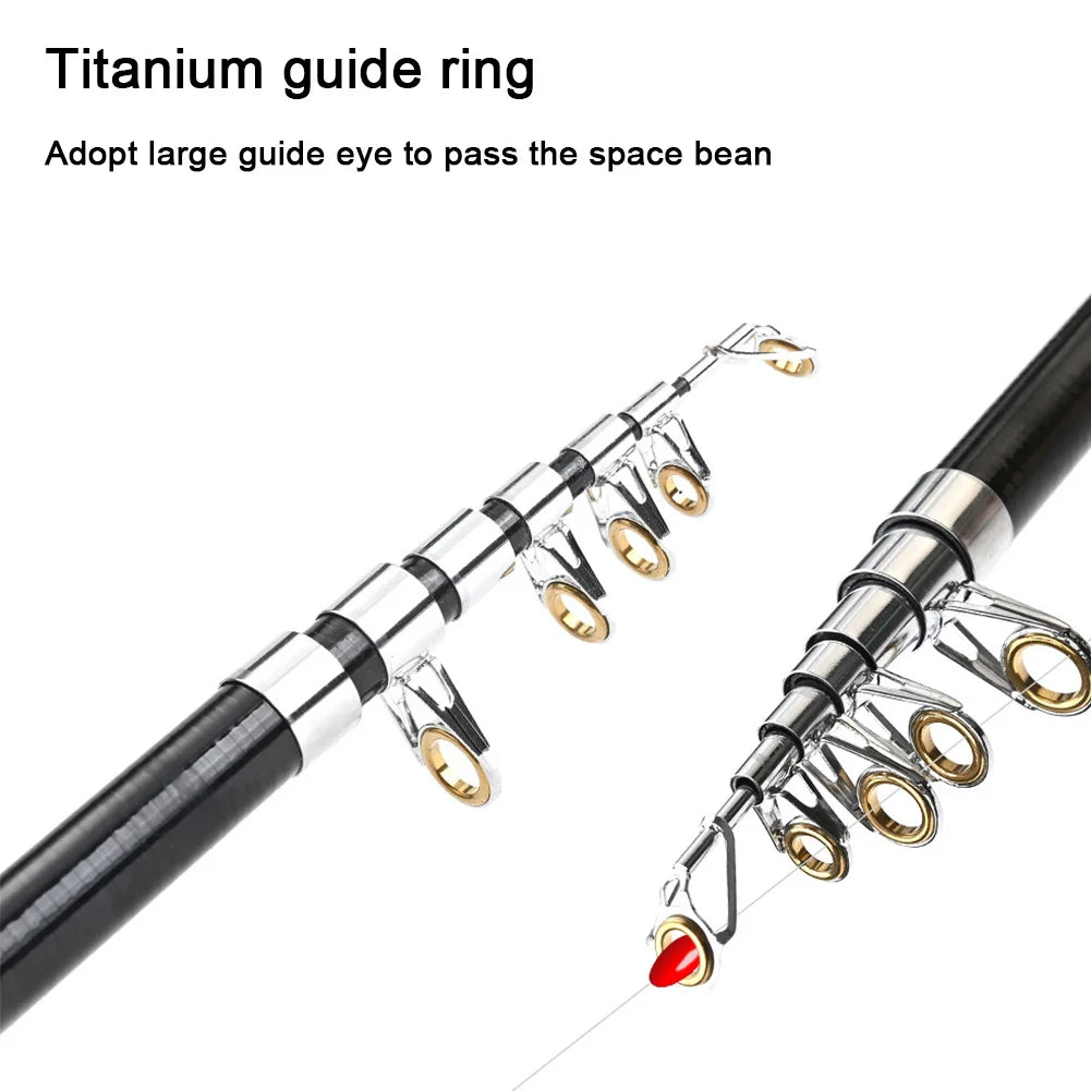 1Set Portable Folding Fishing Rod Telescopic Stainless Steel Fly Fishing Poles with Reel Line Travel Folding Mini Rod for Fish