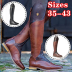 Women's Equestrian Boots Leather Knee High