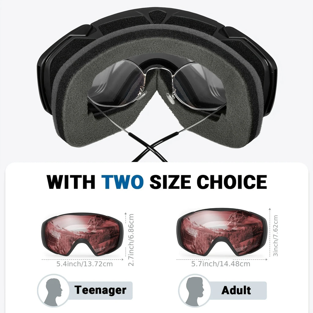 Outdoor Master Ski Goggles With Covered Snowboard Ski Goggles