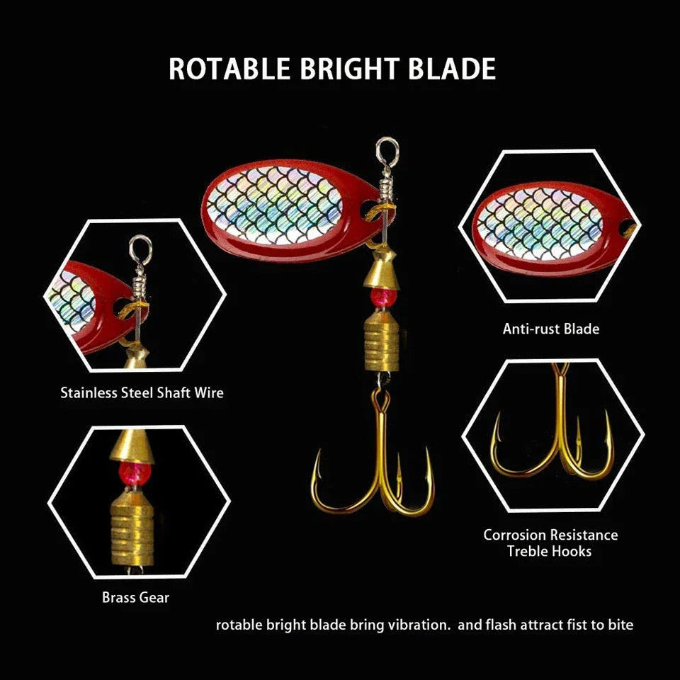 Metal Spoon Spinner Lure 2 to 8g