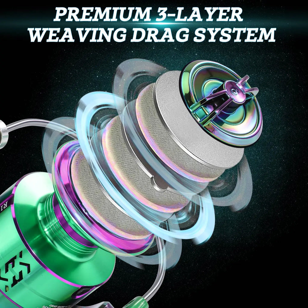 Sougayilang Spinning Fishing Reel 1000-4000 Metal Spool S