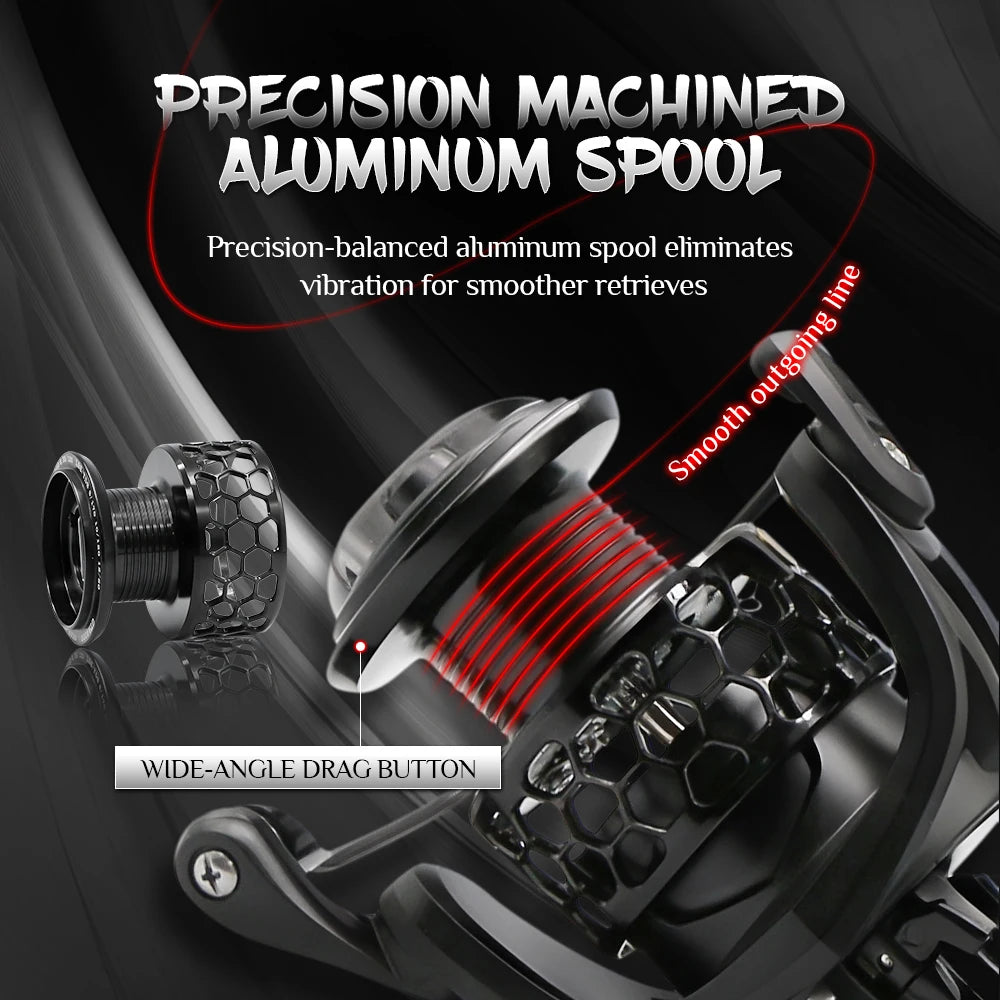 ROOBLINOS GTA2 Spinning Reel - 5+1 Bearings, 5.2:1 Gear Ratio,