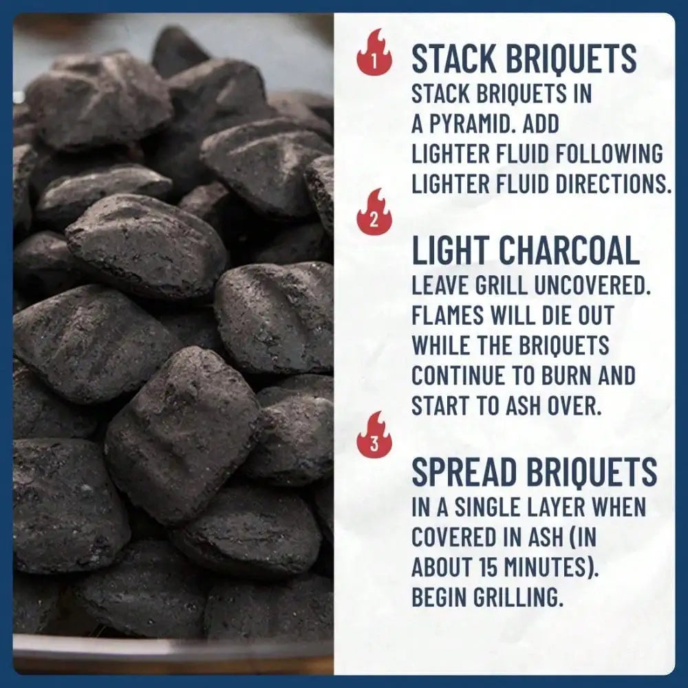 2 packs of smoked charcoal briquettes, 16 lbs,