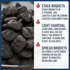 2 packs of smoked charcoal briquettes, 16 lbs,