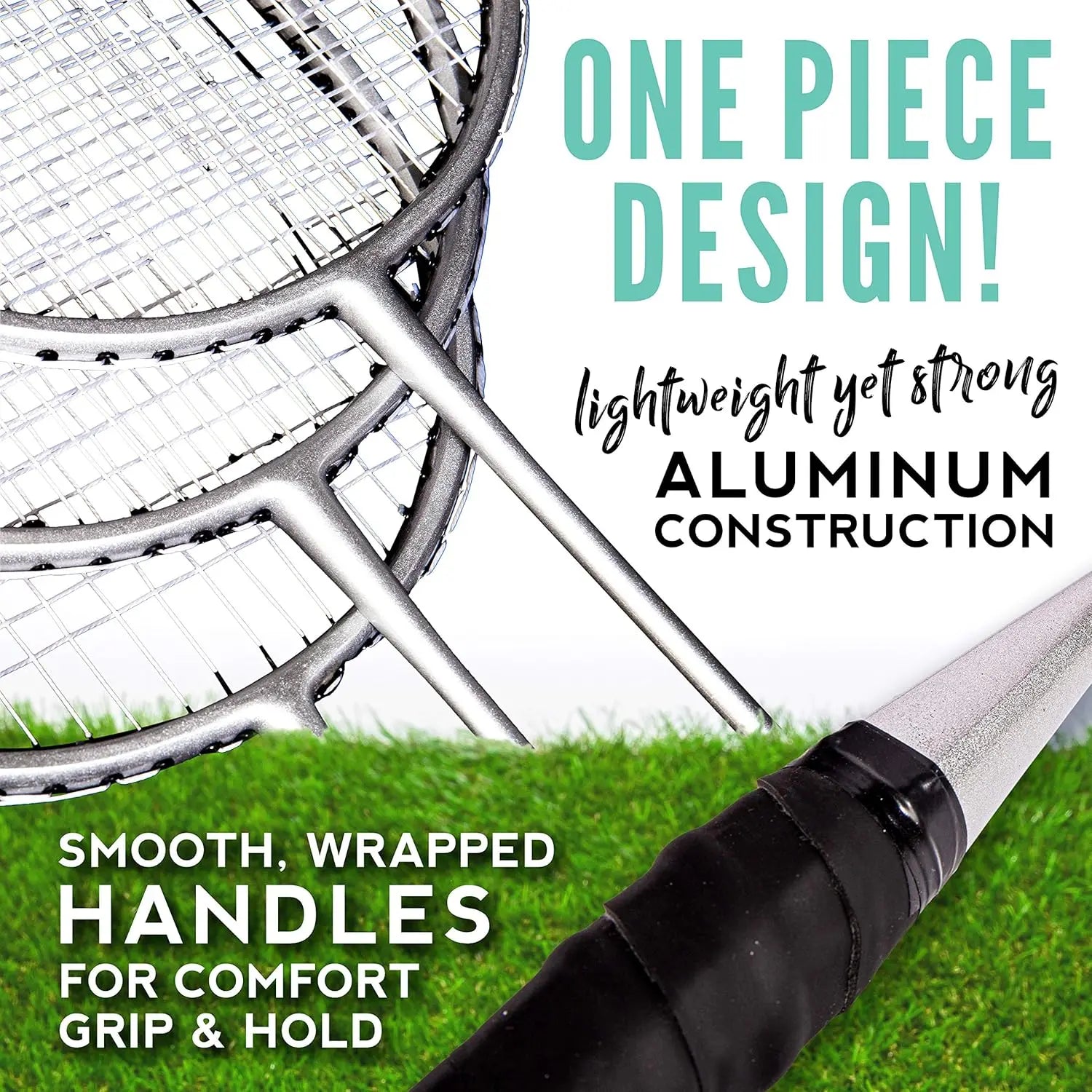 Badminton Racket + Birdie Set - Replacement Badminton Equipment