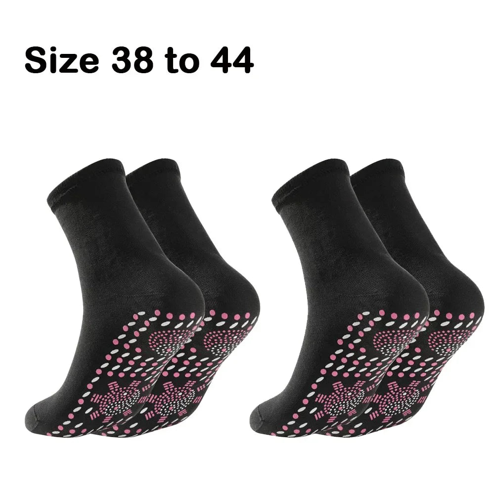 1pair Unisex Winter Warm Self-Heating Health Socks