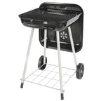 17.5" Square Steel Charcoal Grill on Wheels