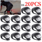 10-20PCS LED Silicone Bicycle Front Rear Light Set