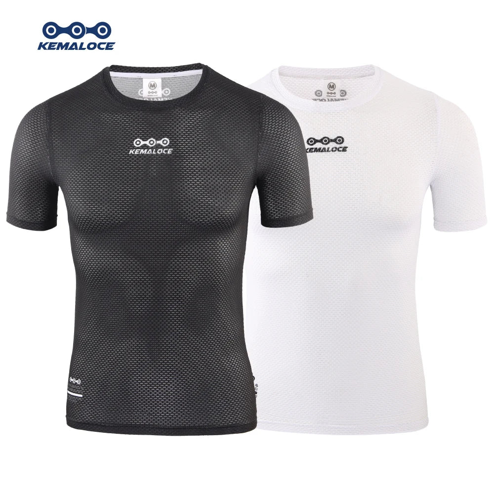 KEMALOCE Cycling Base Layer Short Sleeve