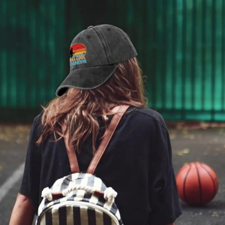 Funny Fishing Decor Hats Reel Cool Grandpa