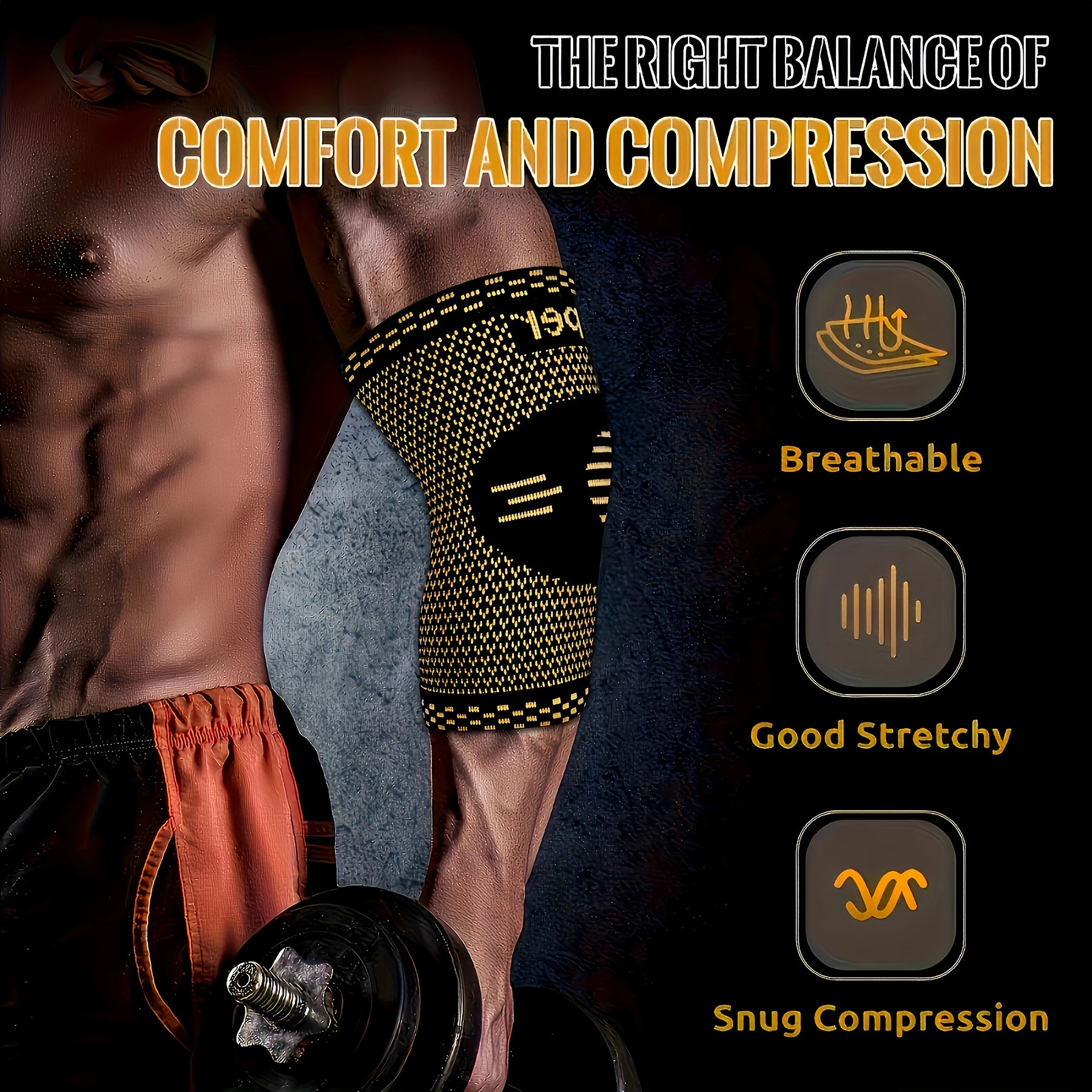 2 Pieces of Copper Ion Sports Elbow