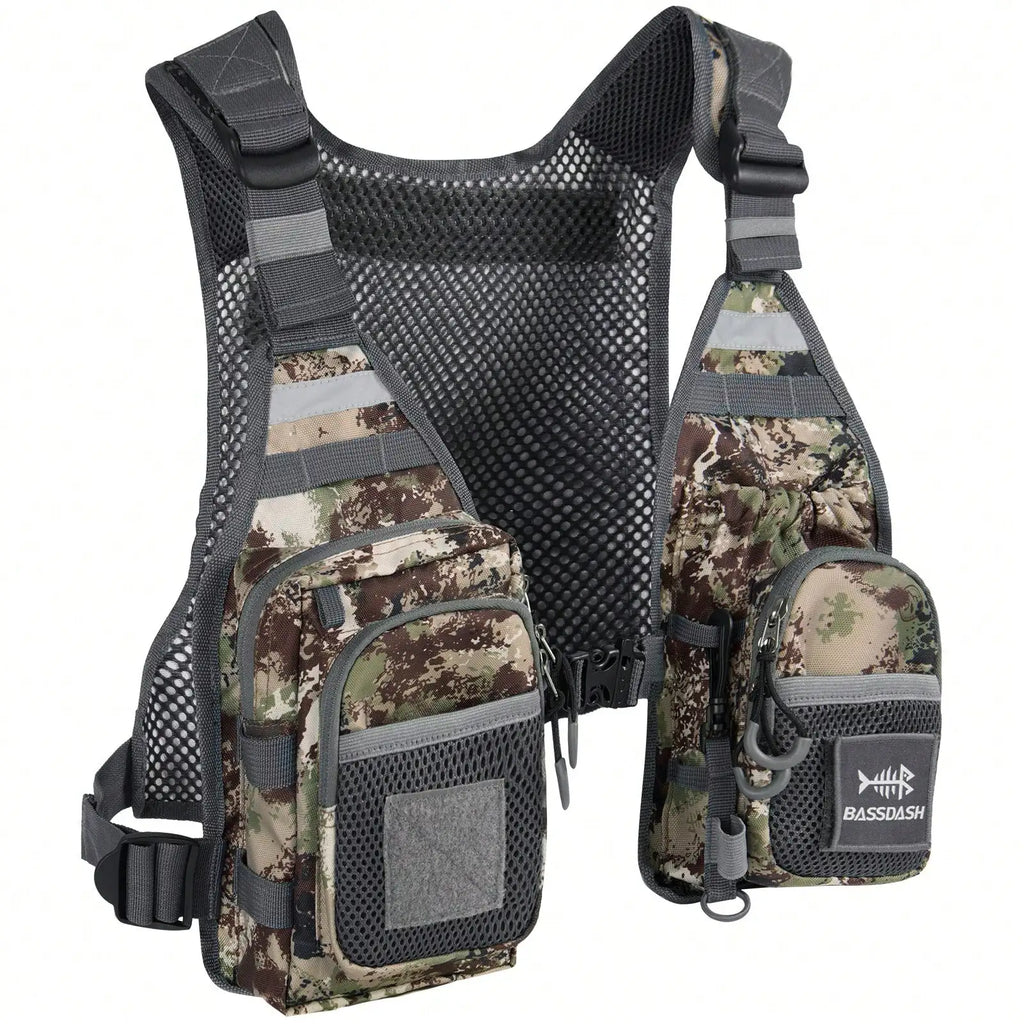 Breathable Fly Fishing Vest with Chest Pack,