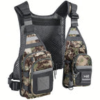 Breathable Fly Fishing Vest with Chest Pack,