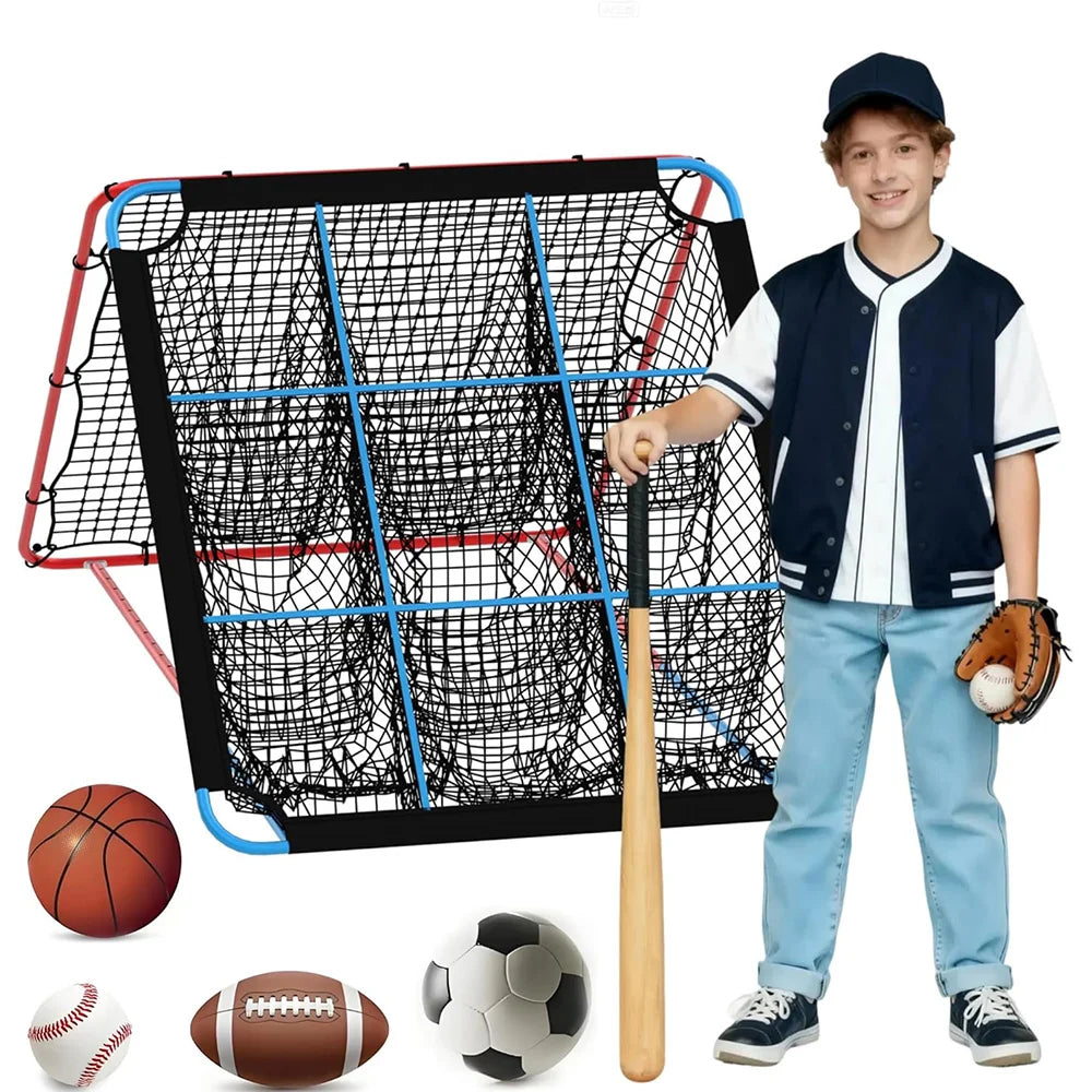 Baseball Softball Rebounder Net 9 Hole Strike Zone