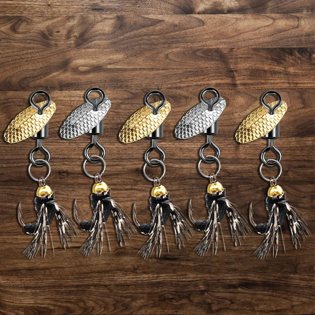 5Pcs Fly Hooks Fly Fishing Bait
