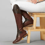 Women's Equestrian Boots Leather Knee High