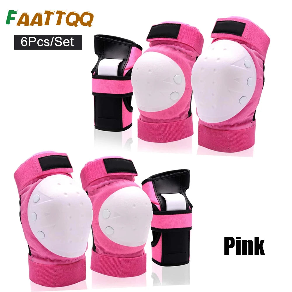 Kids/Adults Knee Elbow Pads Wrist Guards,