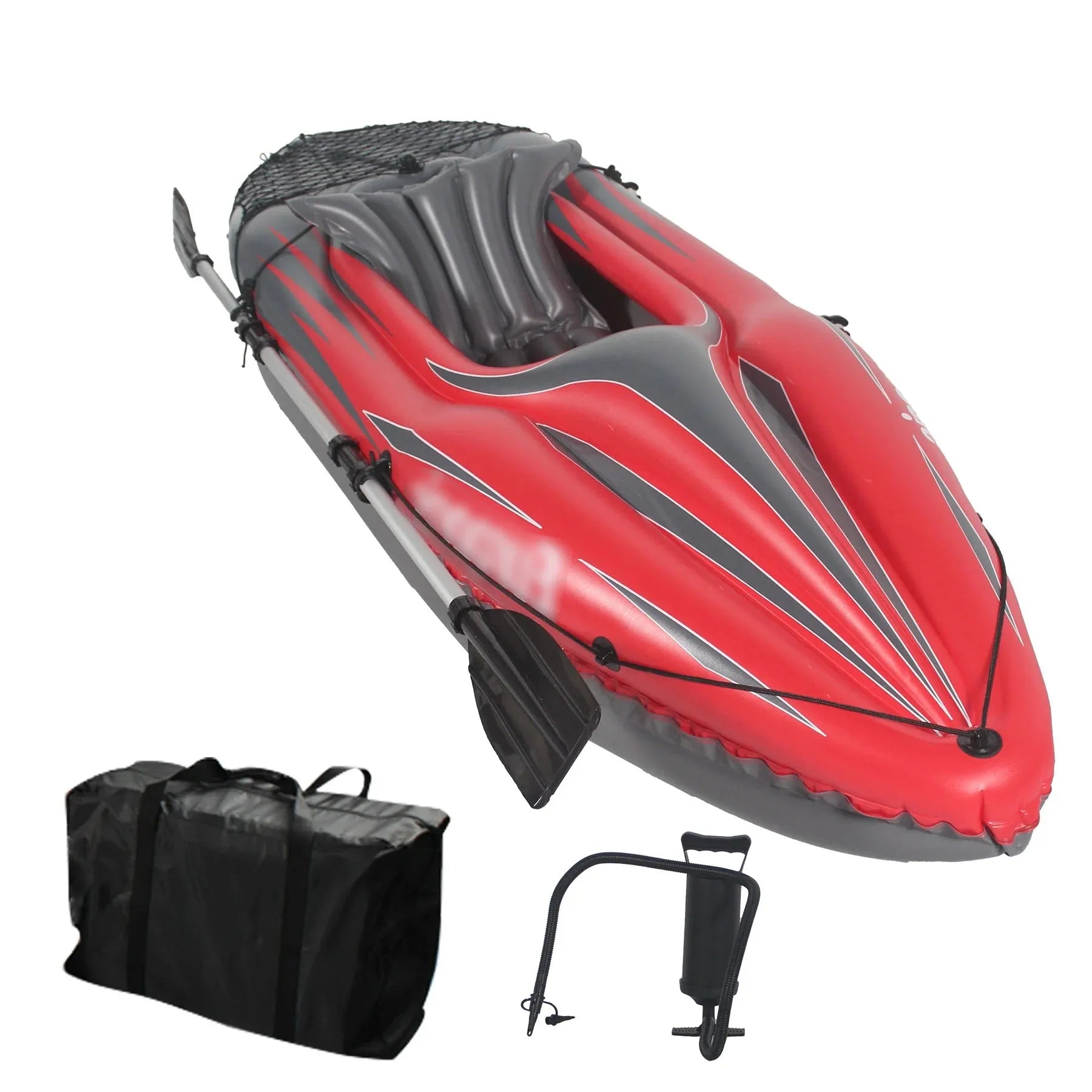 Inflatable Red Kayak Fishing Boat